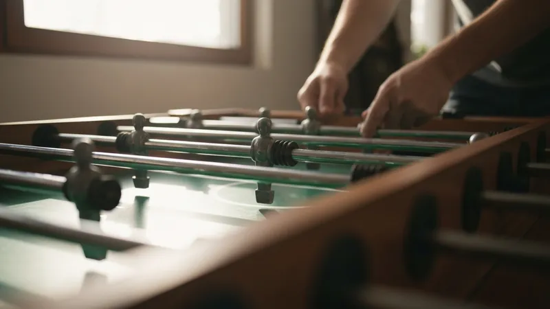 Développer des réflexes rapides au baby foot