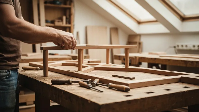 La fabrication artisanale des tables de baby foot