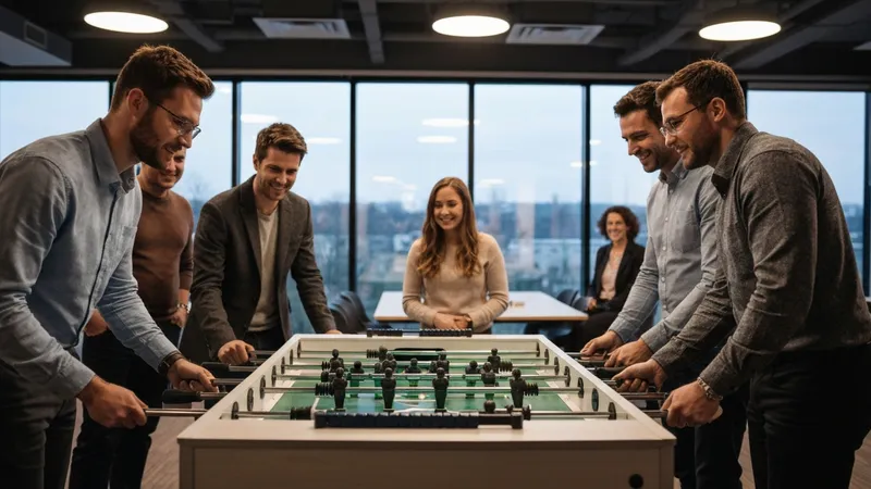 Le baby foot comme activité de team building